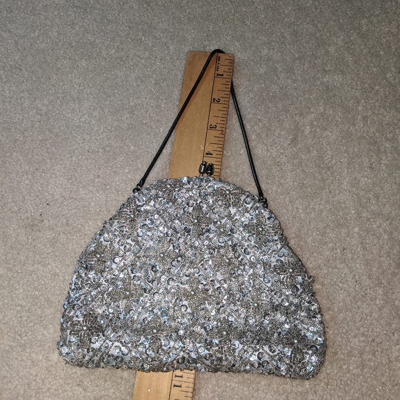 Silver sequin mini purse - Picture 11 of 11